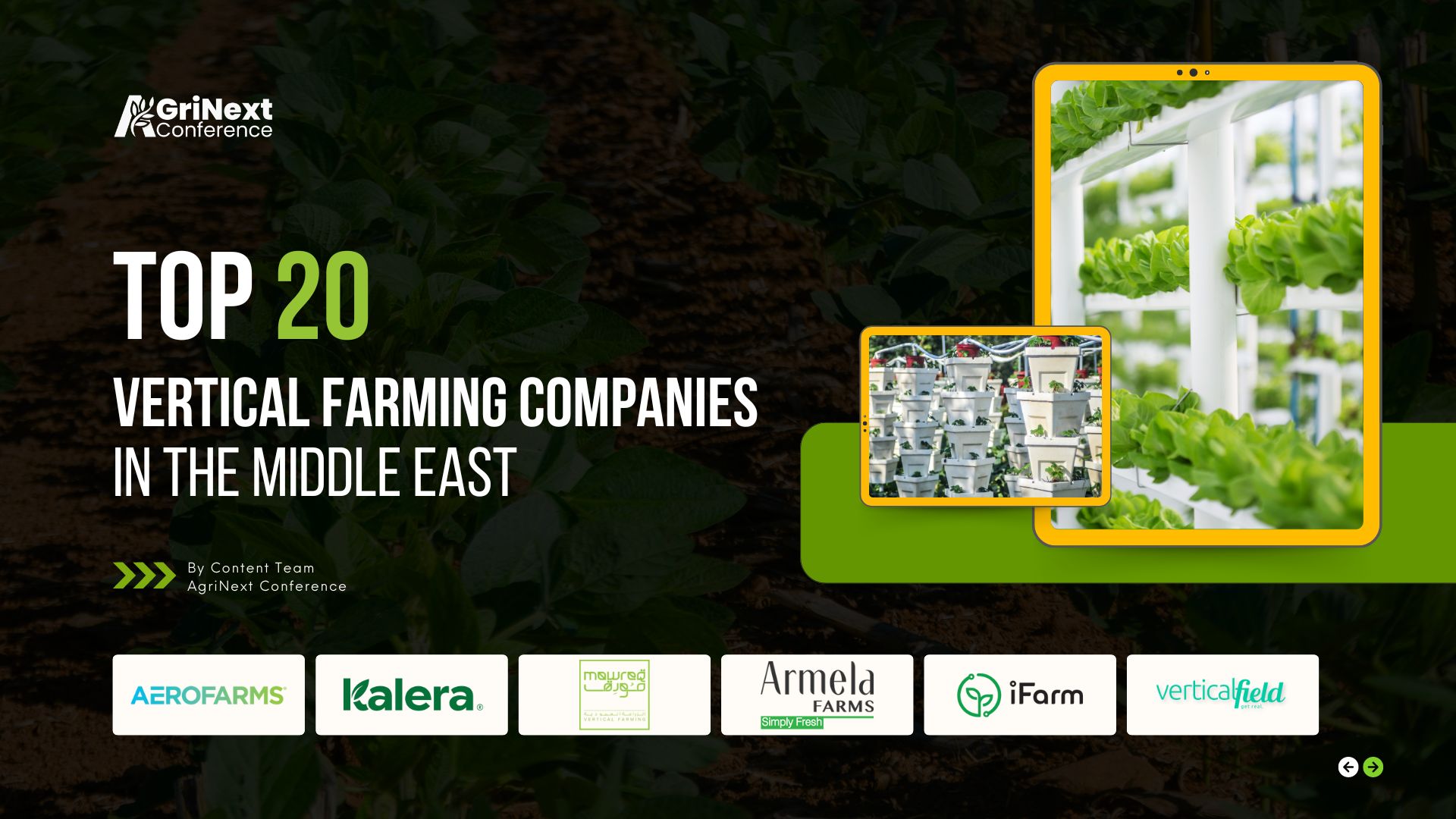 Transforming Agriculture: The Top 20 Vertical Farming Companies Shaping the Future of Food in the Middle East