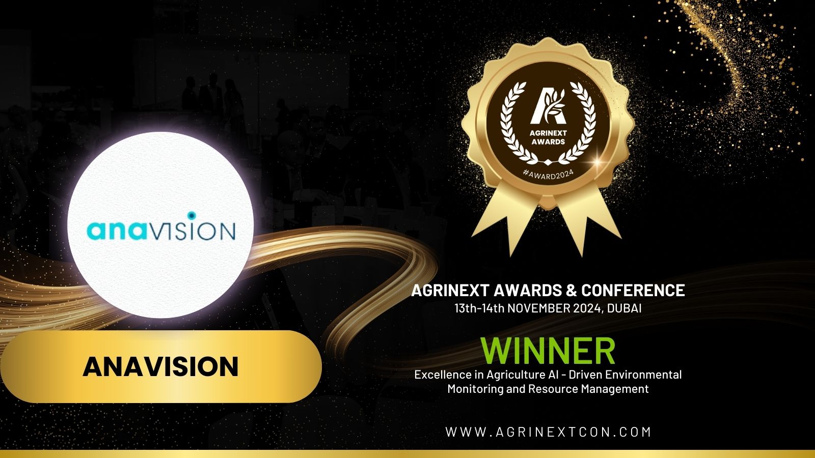 Anavision Honoured with Excellence in Agriculture Award at AgriNext Awards Dubai 2024