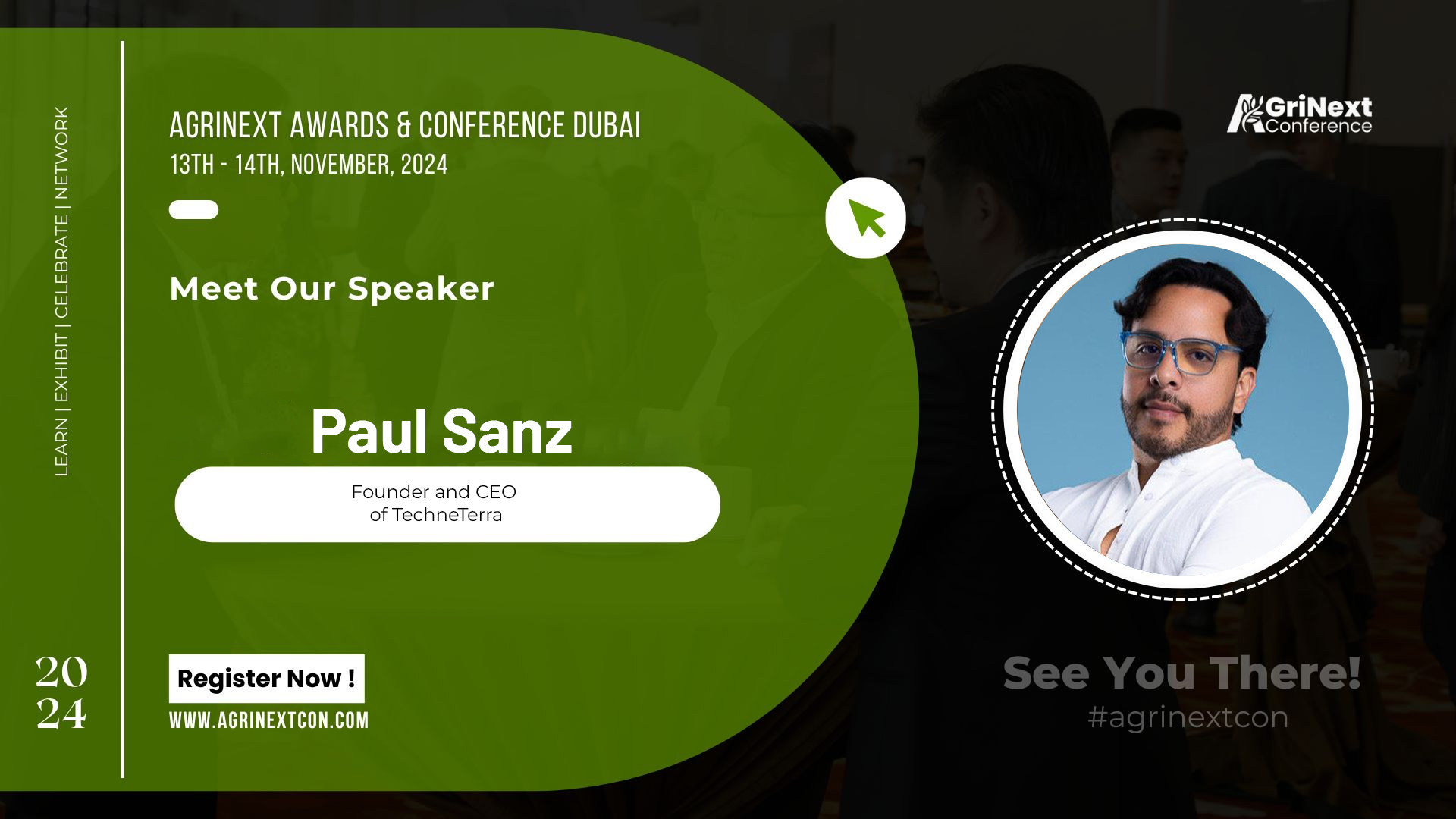 Paul Sanz, Founder and CEO of TechneTerra, to Speak at AgriNext Conference in Dubai